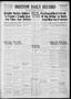 Newspaper: Bristow Daily Record (Bristow, Okla.), Vol. 18, No. 183, Ed. 1 Tuesda…