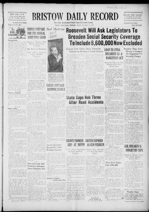 Bristow Daily Record (Bristow, Okla.), Vol. 18, No. 200, Ed. 1 Monday, December 19, 1938