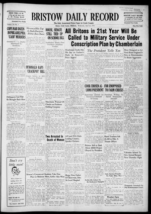 Bristow Daily Record (Bristow, Okla.), Vol. 18, No. 3, Ed. 1 Wednesday, April 26, 1939