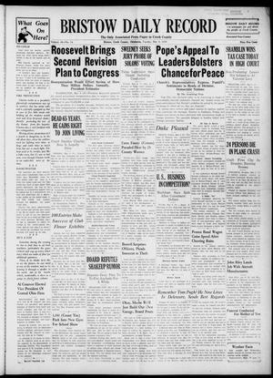 Bristow Daily Record (Bristow, Okla.), Vol. 18, No. 14, Ed. 1 Tuesday, May 9, 1939