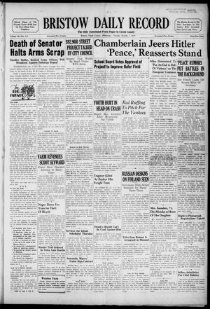 Bristow Daily Record (Bristow, Okla.), Vol. 18, No. 137, Ed. 1 Tuesday, October 3, 1939
