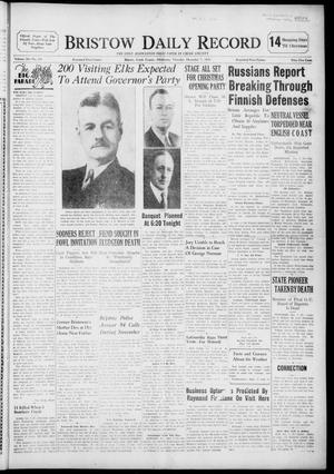 Bristow Daily Record (Bristow, Okla.), Vol. 18, No. 191, Ed. 1 Thursday, December 7, 1939