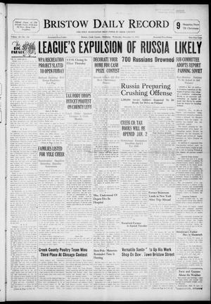 Bristow Daily Record (Bristow, Okla.), Vol. 18, No. 196, Ed. 1 Wednesday, December 13, 1939