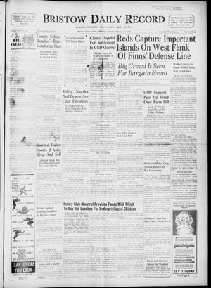 Bristow Daily Record (Bristow, Okla.), Vol. 18, No. 258, Ed. 1 Monday, February 26, 1940