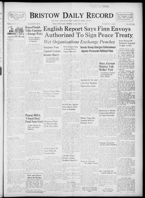 Bristow Daily Record (Bristow, Okla.), Vol. 18, No. 271, Ed. 1 Tuesday, March 12, 1940