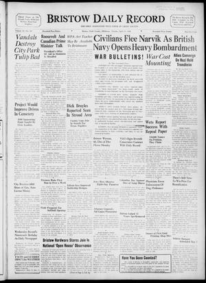 Bristow Daily Record (Bristow, Okla.), Vol. 18, No. 307, Ed. 1 Tuesday, April 23, 1940
