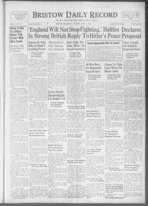 Bristow Daily Record (Bristow, Okla.), Vol. 19, No. 77, Ed. 1 Monday, July 22, 1940