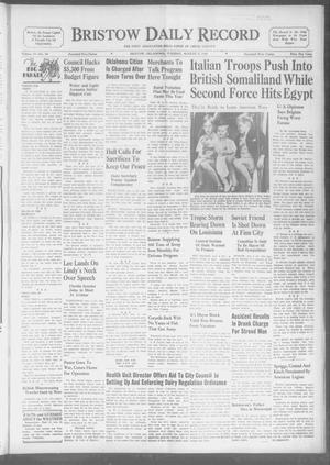 Bristow Daily Record (Bristow, Okla.), Vol. 19, No. 90, Ed. 1 Tuesday, August 6, 1940