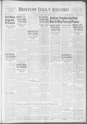 Bristow Daily Record (Bristow, Okla.), Vol. 19, No. 108, Ed. 1 Friday, August 30, 1940