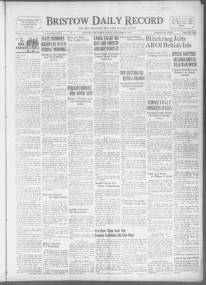 Bristow Daily Record (Bristow, Okla.), Vol. 19, No. 113, Ed. 1 Friday, September 6, 1940