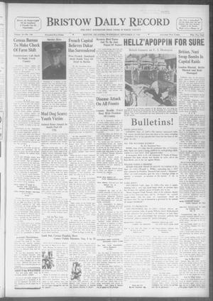 Bristow Daily Record (Bristow, Okla.), Vol. 19, No. 126, Ed. 1 Wednesday, September 25, 1940