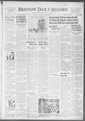 Bristow Daily Record (Bristow, Okla.), Vol. 19, No. 135, Ed. 1 Tuesday, October 8, 1940