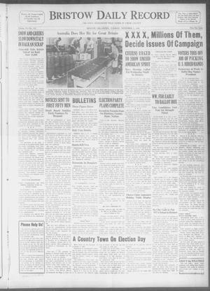 Bristow Daily Record (Bristow, Okla.), Vol. 19, No. 155, Ed. 1 Tuesday, November 5, 1940