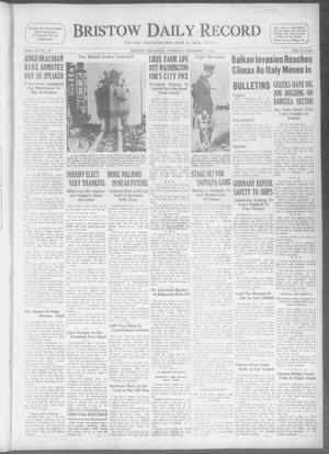 Bristow Daily Record (Bristow, Okla.), Vol. 19, No. 157, Ed. 1 Thursday, November 7, 1940