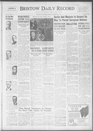 Bristow Daily Record (Bristow, Okla.), Vol. 19, No. 162, Ed. 1 Thursday, November 14, 1940