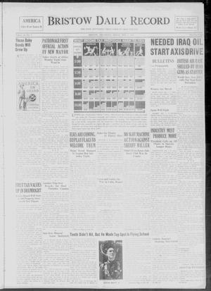 Primary view of object titled 'Bristow Daily Record (Bristow, Okla.), Vol. 20, No. 7, Ed. 1 Friday, May 2, 1941'.