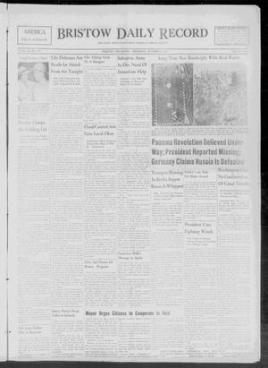 Bristow Daily Record (Bristow, Okla.), Vol. 20, No. 119, Ed. 1 Thursday, October 9, 1941
