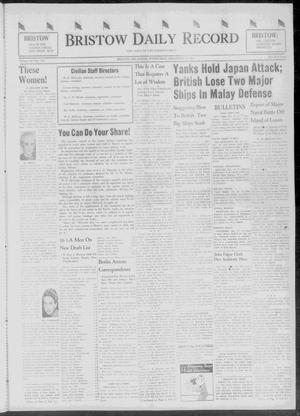 Bristow Daily Record (Bristow, Okla.), Vol. 20, No. 163, Ed. 1 Wednesday, December 10, 1941