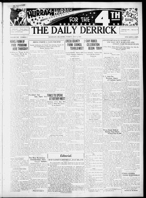 The Daily Derrick (Drumright, Okla.), Vol. 21, No. 3, Ed. 1 Tuesday, July 3, 1934