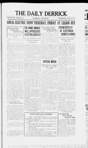 The Daily Derrick (Drumright, Okla.), Vol. 21, No. 211, Ed. 2 Wednesday, March 13, 1935