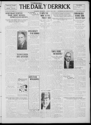 The Daily Derrick (Drumright, Okla.), Vol. 22, No. 173, Ed. 1 Monday, February 3, 1936