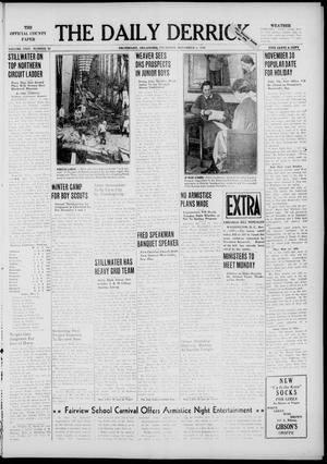 Primary view of object titled 'The Daily Derrick (Drumright, Okla.), Vol. 24, No. 92, Ed. 1 Thursday, November 2, 1939'.