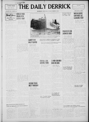 Primary view of object titled 'The Daily Derrick (Drumright, Okla.), Vol. 24, No. 212, Ed. 1 Tuesday, March 26, 1940'.