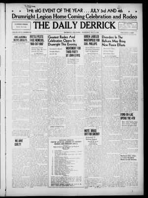 The Daily Derrick (Drumright, Okla.), Vol. 28, No. 295, Ed. 1 Wednesday, July 3, 1940