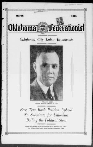 Oklahoma Federationist (Oklahoma City, Okla.), Vol. 17, No. 3, Ed. 1 Monday, March 1, 1926