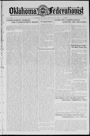 Oklahoma Federationist (Oklahoma City, Okla.), Vol. 22, No. 2, Ed. 1 Thursday, December 25, 1930