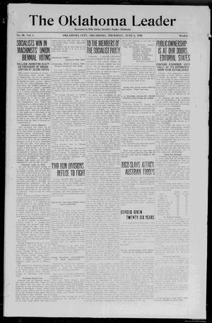The Oklahoma Leader (Oklahoma City, Okla.), Vol. 4, No. 50, Ed. 1 Thursday, June 6, 1918