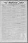 Newspaper: The Oklahoma Leader (Oklahoma City, Okla.), Vol. 5, No. 1, Ed. 1 Thur…