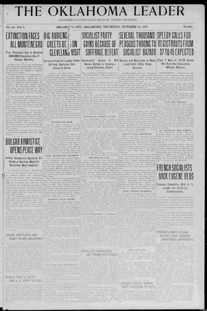 The Oklahoma Leader (Oklahoma City, Okla.), Vol. 5, No. 16, Ed. 1 Thursday, October 10, 1918