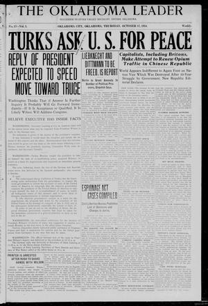 The Oklahoma Leader (Oklahoma City, Okla.), Vol. 5, No. 17, Ed. 1 Thursday, October 17, 1918