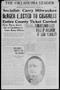 Thumbnail image of item number 1 in: 'The Oklahoma Leader (Oklahoma City, Okla.), Vol. 5, No. 20, Ed. 1 Thursday, November 7, 1918'.