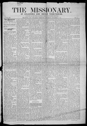 The Missionary. (Oklahoma City, Okla. Terr.), Vol. 7, No. 11, Ed. 1 Monday, October 5, 1891