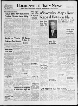 Holdenville Daily News (Holdenville, Okla.), Vol. 32, No. 75, Ed. 1 Friday, February 13, 1959