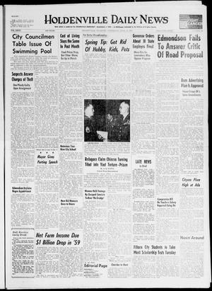 Holdenville Daily News (Holdenville, Okla.), Vol. 32, No. 193, Ed. 1 Wednesday, April 22, 1959