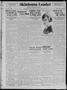 Thumbnail image of item number 1 in: 'Oklahoma Leader (Oklahoma City, Okla.), Vol. 3, No. 208, Ed. 1 Monday, April 16, 1923'.