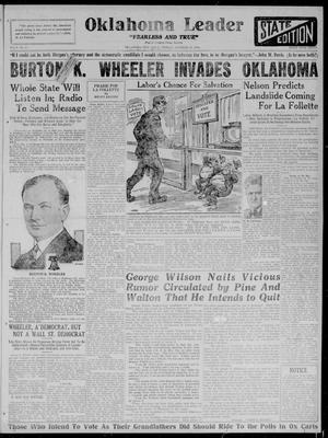 Oklahoma Leader (Oklahoma City, Okla.), Vol. 6, No. 9, Ed. 1 Friday, October 17, 1924