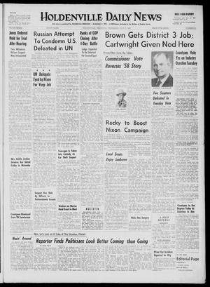 Holdenville Daily News (Holdenville, Okla.), Vol. 33, No. 215, Ed. 1 Wednesday, July 27, 1960