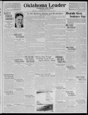 Oklahoma Leader (Oklahoma City, Okla.), Vol. 9, No. 27, Ed. 1 Friday, February 17, 1928