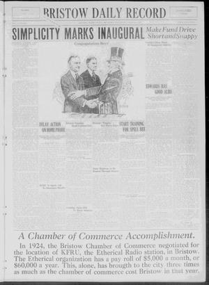 Bristow Daily Record (Bristow, Okla.), Vol. 3, No. 269, Ed. 1 Wednesday, March 4, 1925