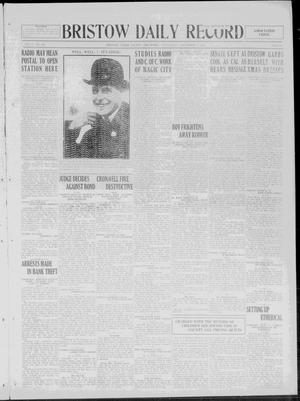 Bristow Daily Record (Bristow, Okla.), Vol. 3, No. 192, Ed. 1 Wednesday, December 3, 1924