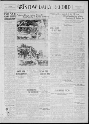 Bristow Daily Record (Bristow, Okla.), Vol. 4, No. 60, Ed. 1 Thursday, July 2, 1925