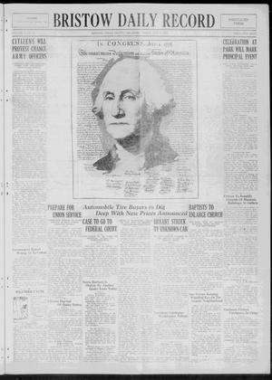 Bristow Daily Record (Bristow, Okla.), Vol. 4, No. 61, Ed. 1 Friday, July 3, 1925