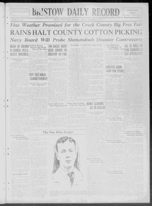 Bristow Daily Record (Bristow, Okla.), Vol. 4, No. 122, Ed. 1 Monday, September 14, 1925