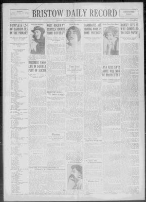 Bristow Daily Record (Bristow, Okla.), Vol. 5, No. 85, Ed. 1 Monday, August 2, 1926