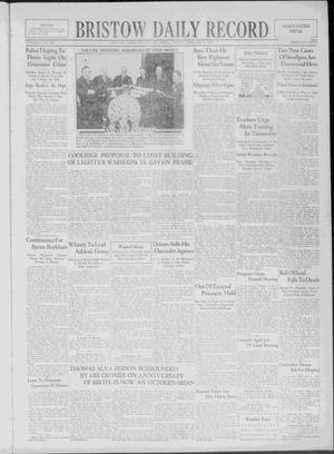 Bristow Daily Record (Bristow, Okla.), Vol. 5, No. 250, Ed. 1 Friday, February 11, 1927