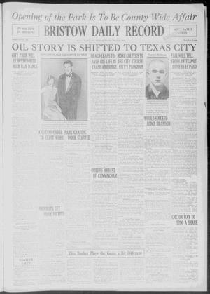 Primary view of object titled 'Bristow Daily Record (Bristow, Okla.), Vol. 6, No. 286, Ed. 1 Saturday, March 24, 1928'.